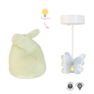 Oświetlenie domku dla lalek zestaw Lampa Motyl i pufa wyposażenie Lundby