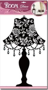 Dekoracje ścienne - Lampa Czarna