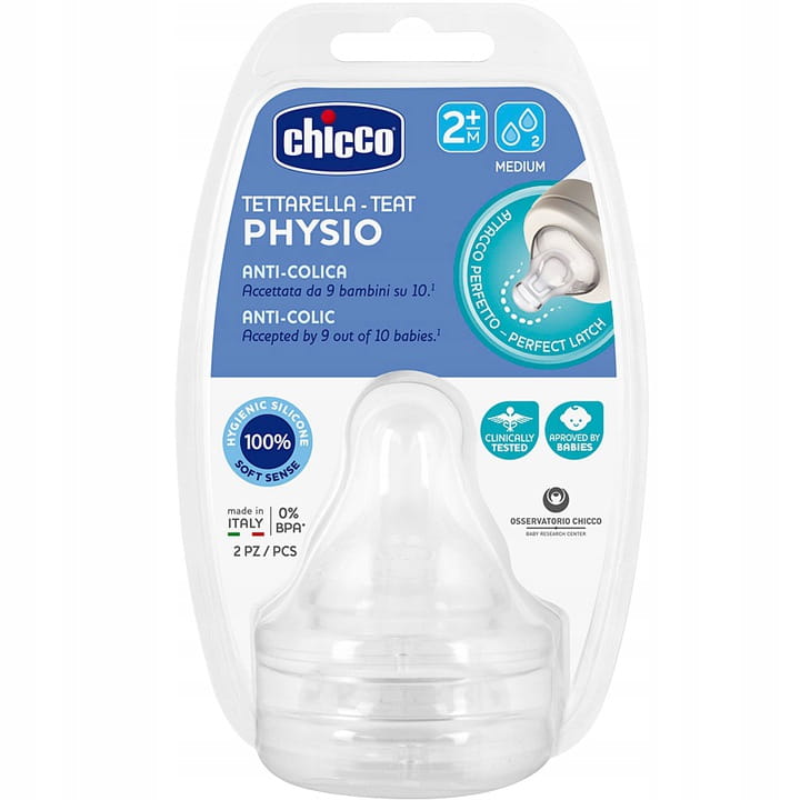 CHICCO SMOCZEK DO BUTELKI PERFECT5 PHYSIO 2m+ 2szt Kod producenta 00020323000000